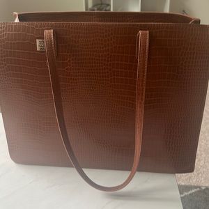 Brand new work Tote Bag by Beis in Brown or “Cognac”